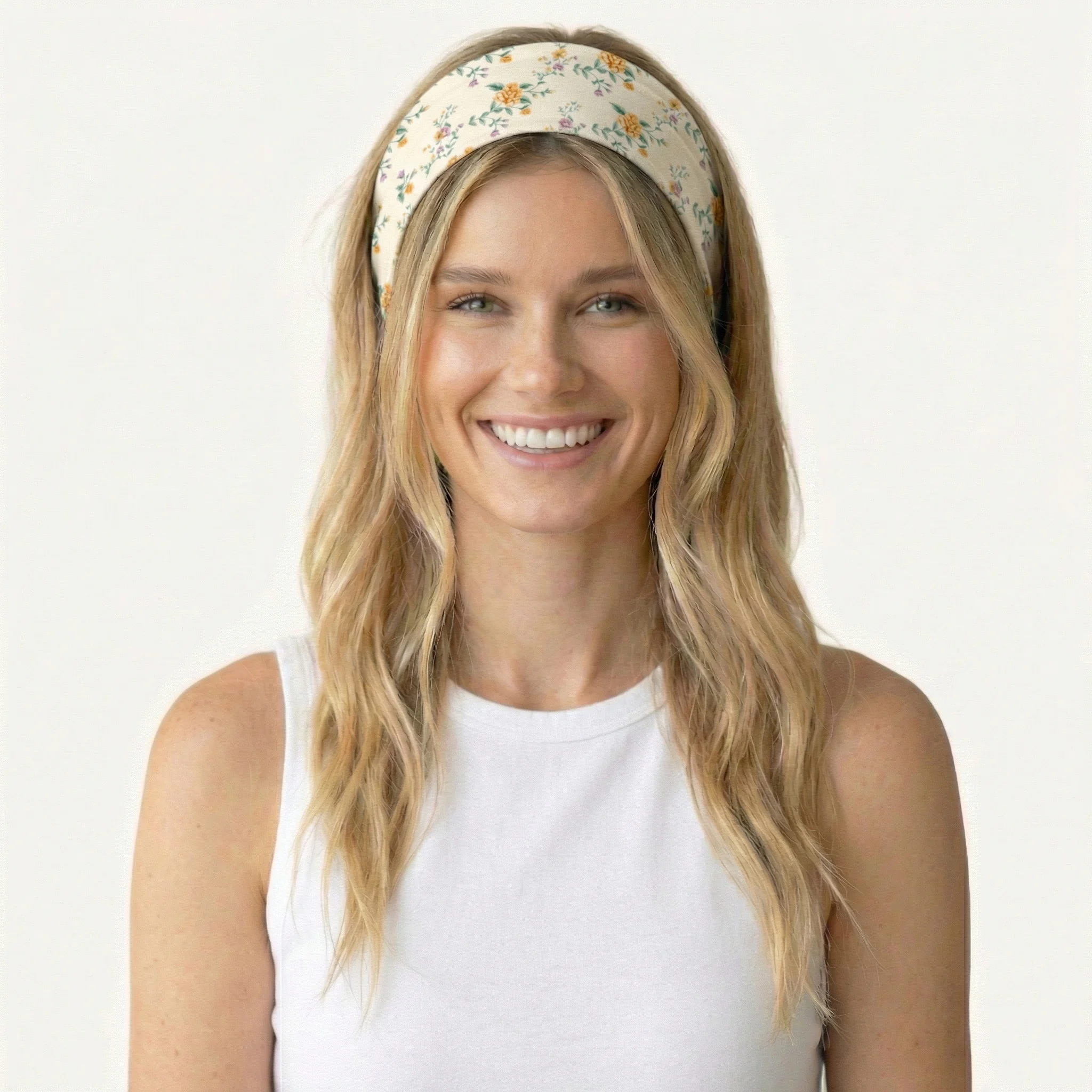 Amber Rose Print Boho Bandeau Headband