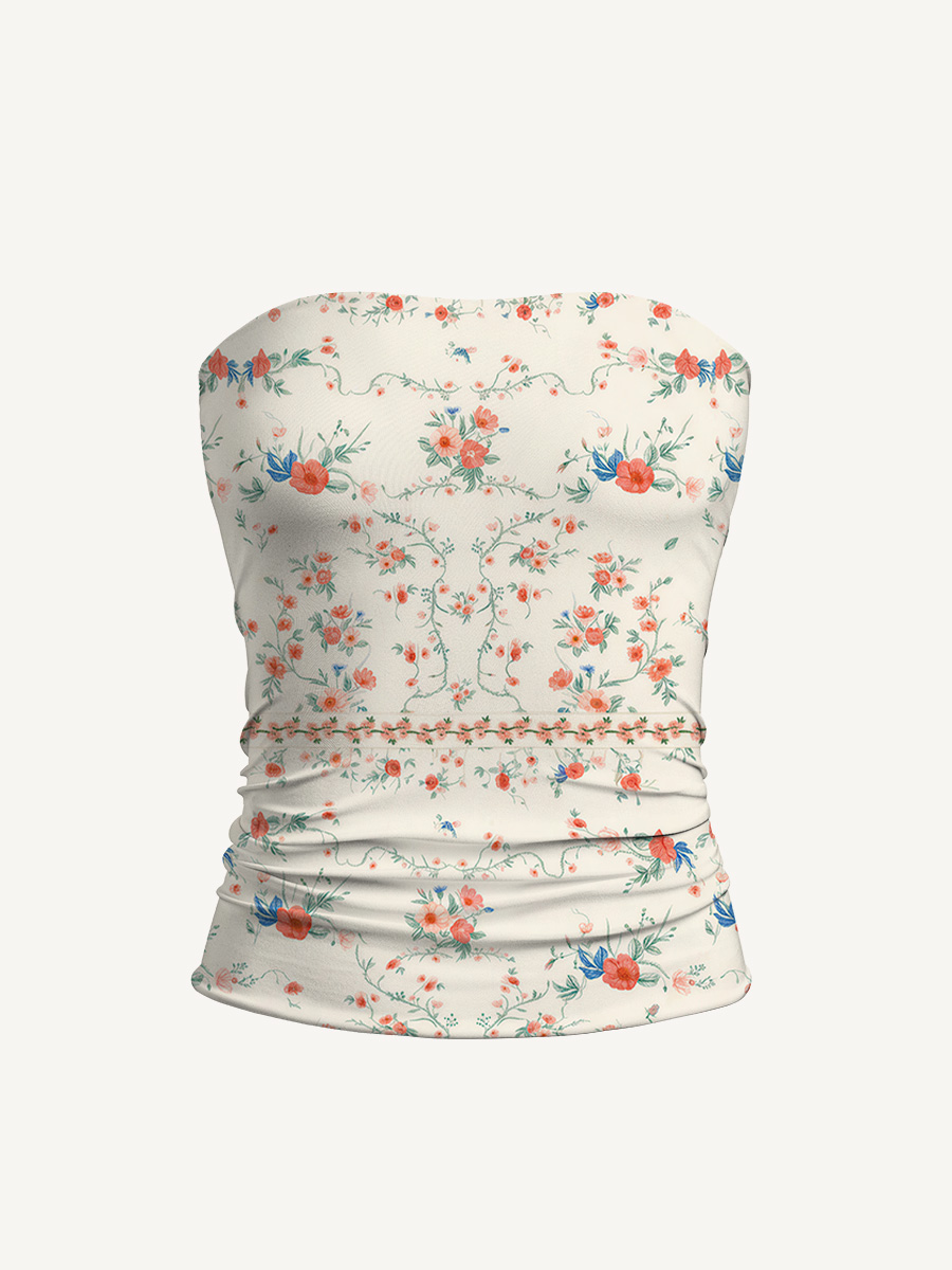 Wild Bloom Print Boho Bandeau Headband