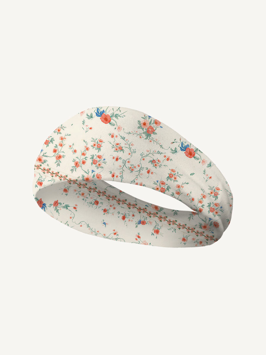 Wild Bloom Print Boho Bandeau Headband