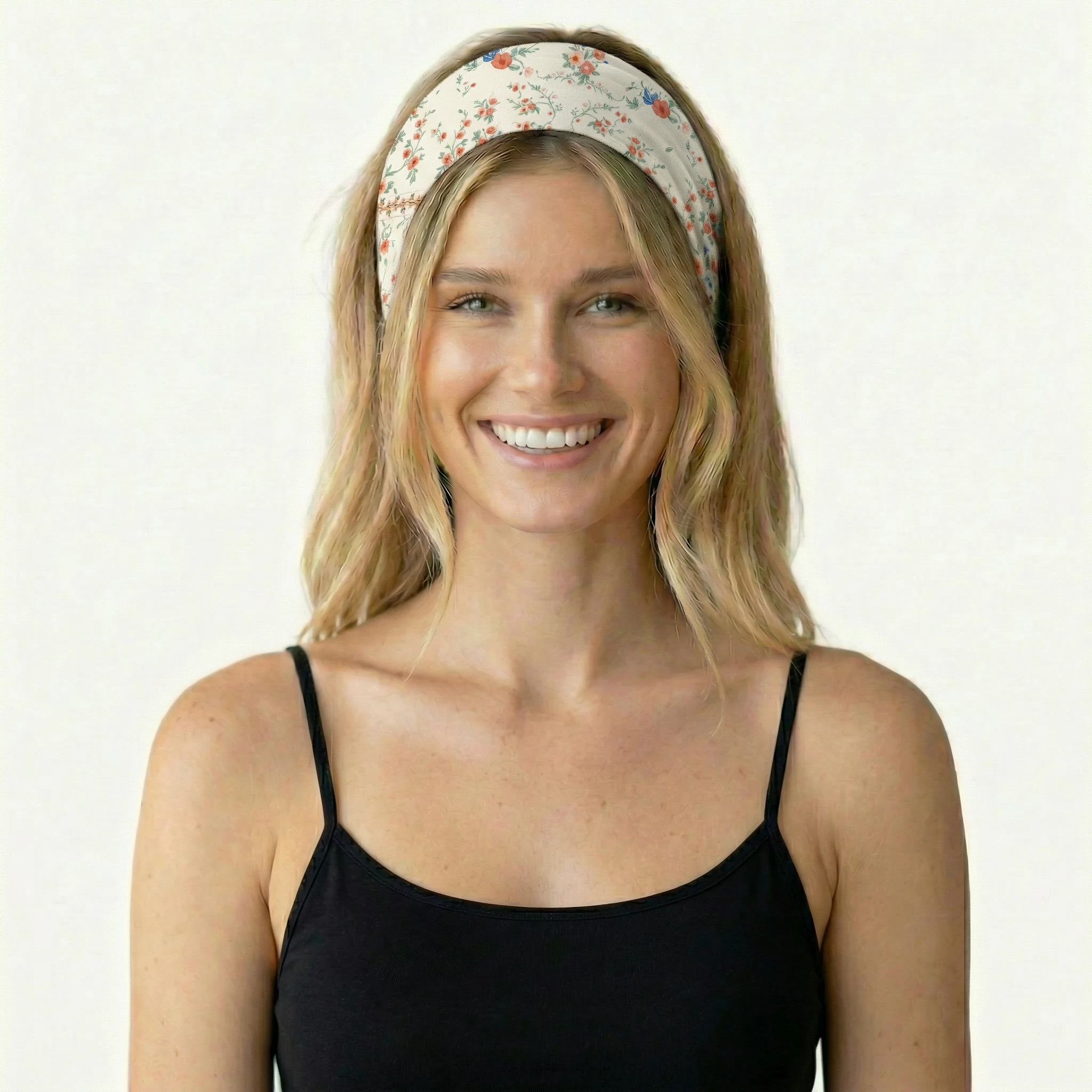 Wild Bloom Print Boho Bandeau Headband