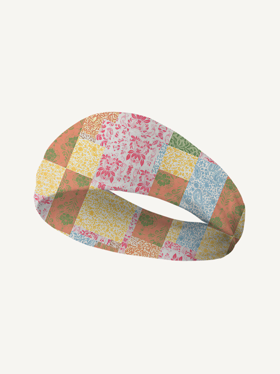 Morning Patch Print Boho Bandeau Headband