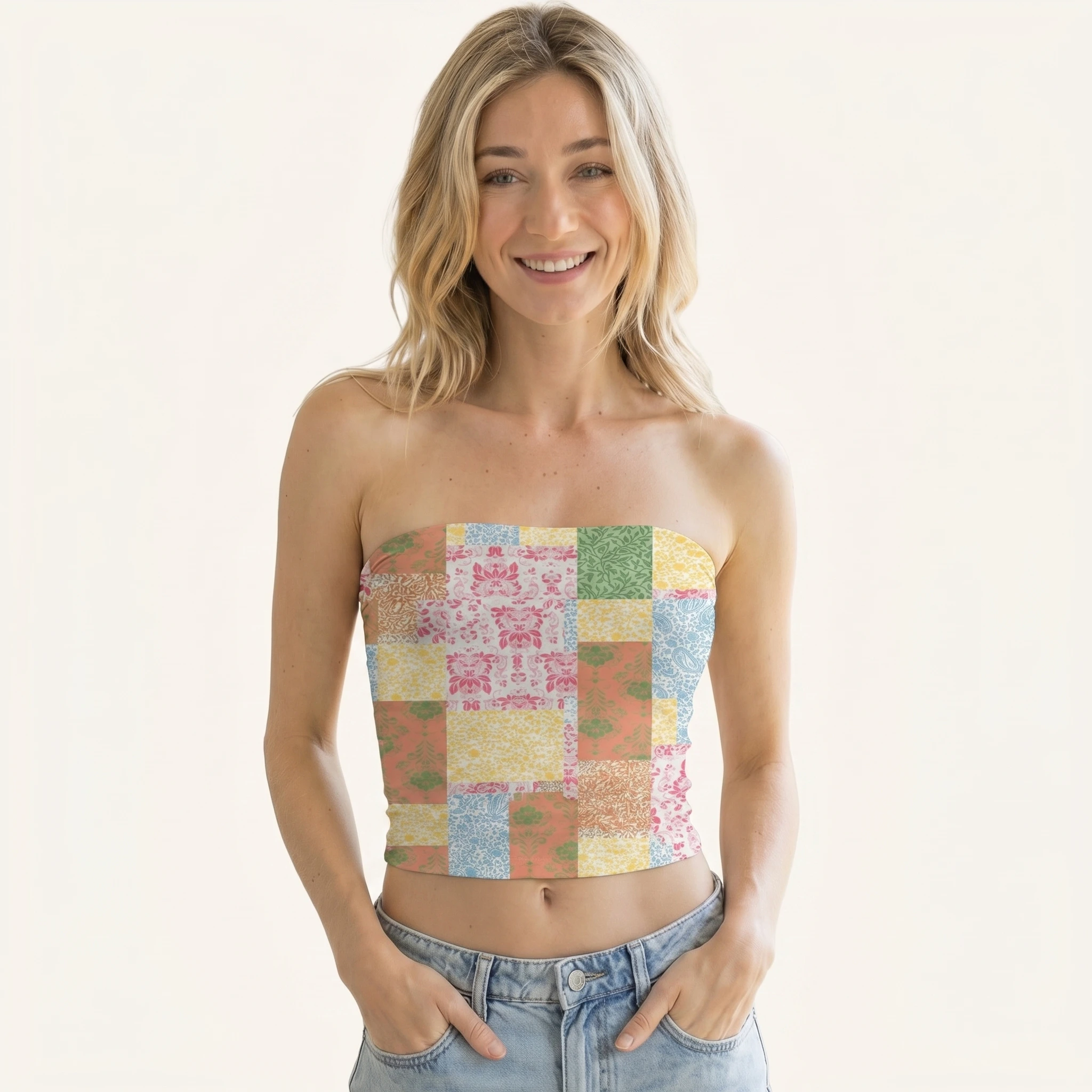 Morning Patch Print Boho Bandeau Headband