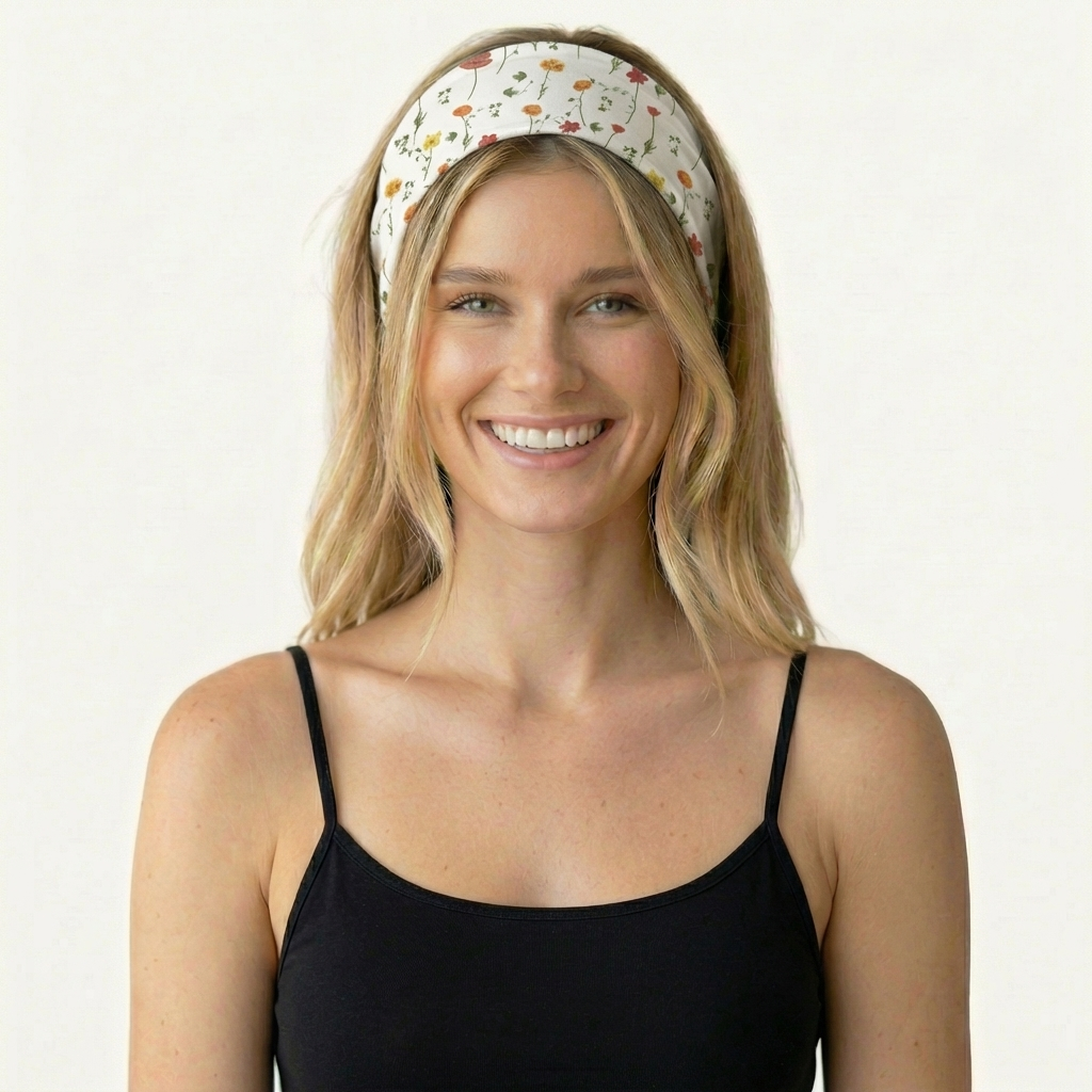 Wildlight Meadow Print Boho Bandeau Headband