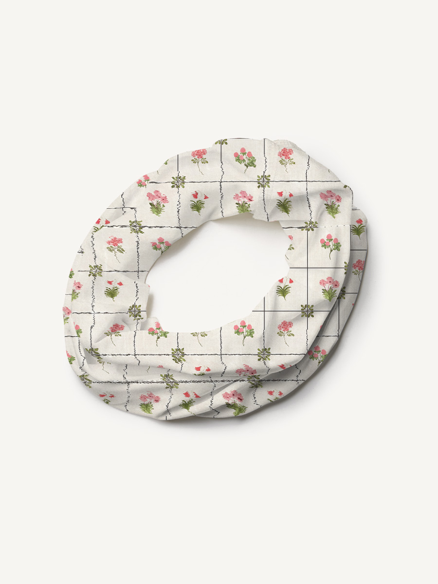 Meadow Tile Bloom Print Boho Bandeau Headband