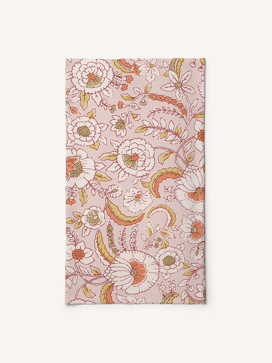 Dusty Bloom Whisper Print Boho Bandeau Headband