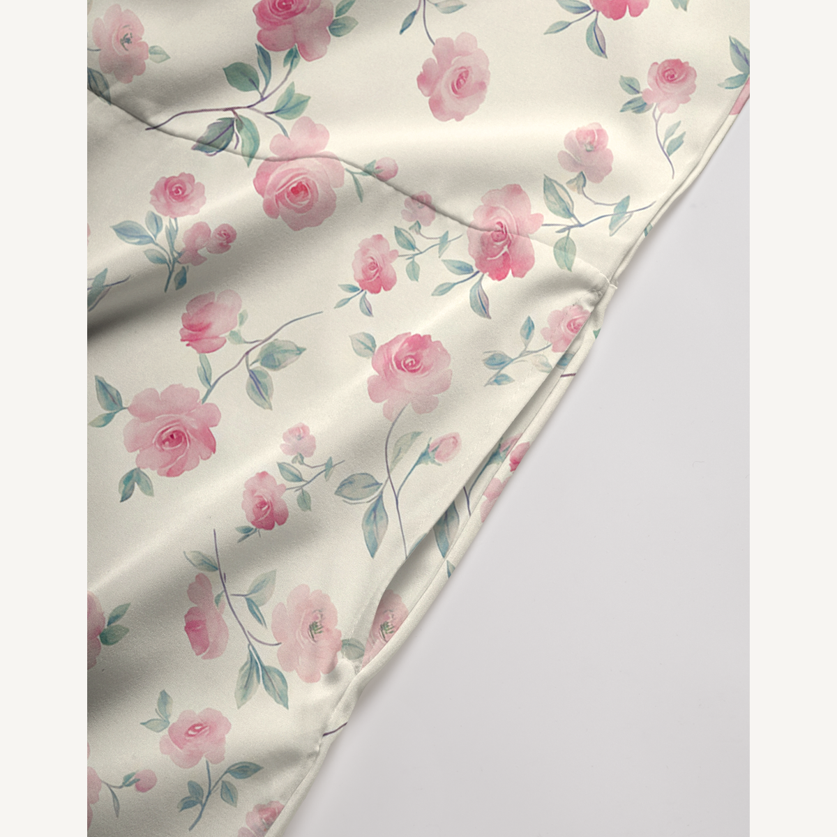 V-Neck Blush Rose Boho Jumpsuit with Pockets for Women