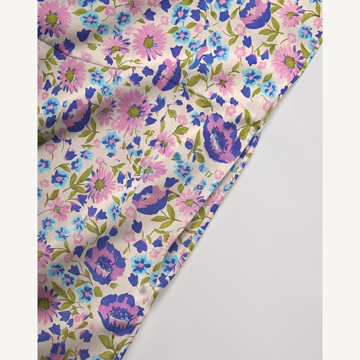 V-Neck Lavender Bloom Boho Jumpsuit with Pockets for Women