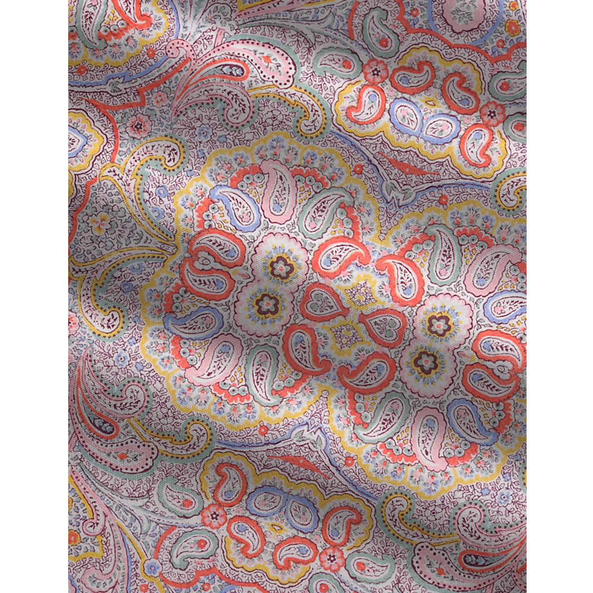 V-Neck Sunrise Paisley Boho Jumpsuit with Pockets for Women