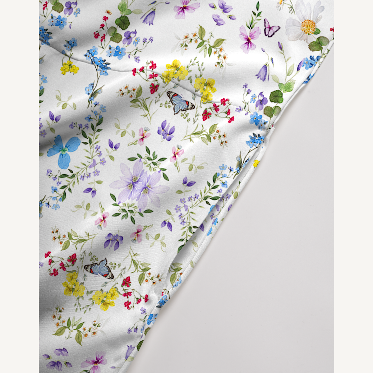 V-Neck Butterfly Trail Boho Jumpsuit with Pockets for Women