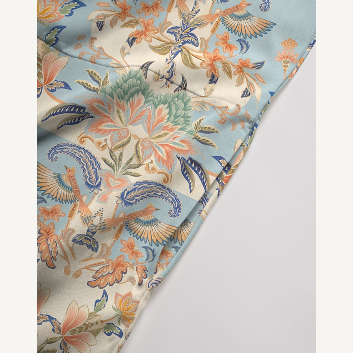 V-Neck Azure Lily Palace Boho Jumpsuit with Pockets for Women