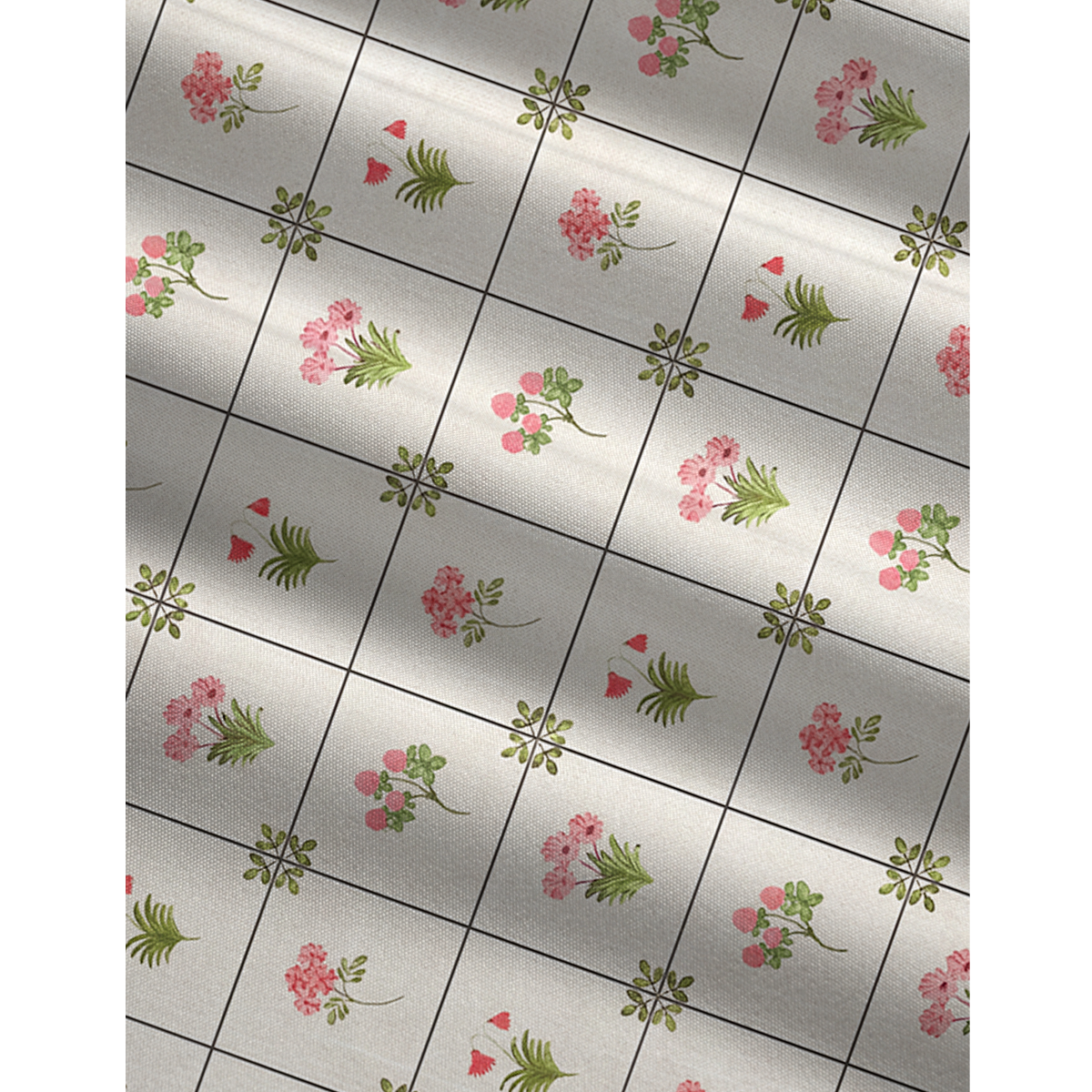 V-Neck Meadow Tile Bloom Boho Jumpsuit with Pockets for Women