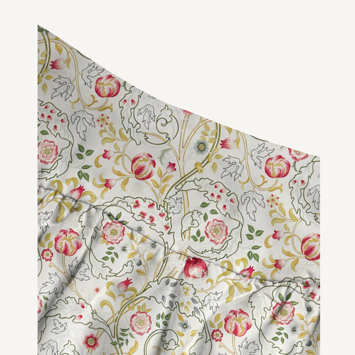 Peony Vine Garden Print Maxi Skirt