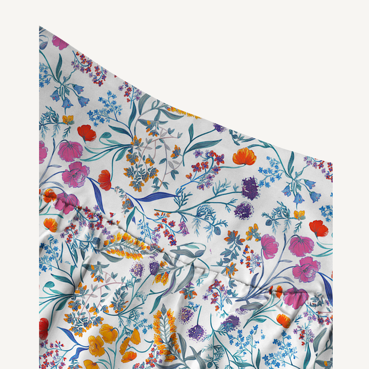 Fiery Meadow Print Maxi Skirt