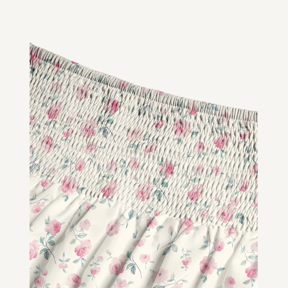 Blush Rose Print Maxi Skirt