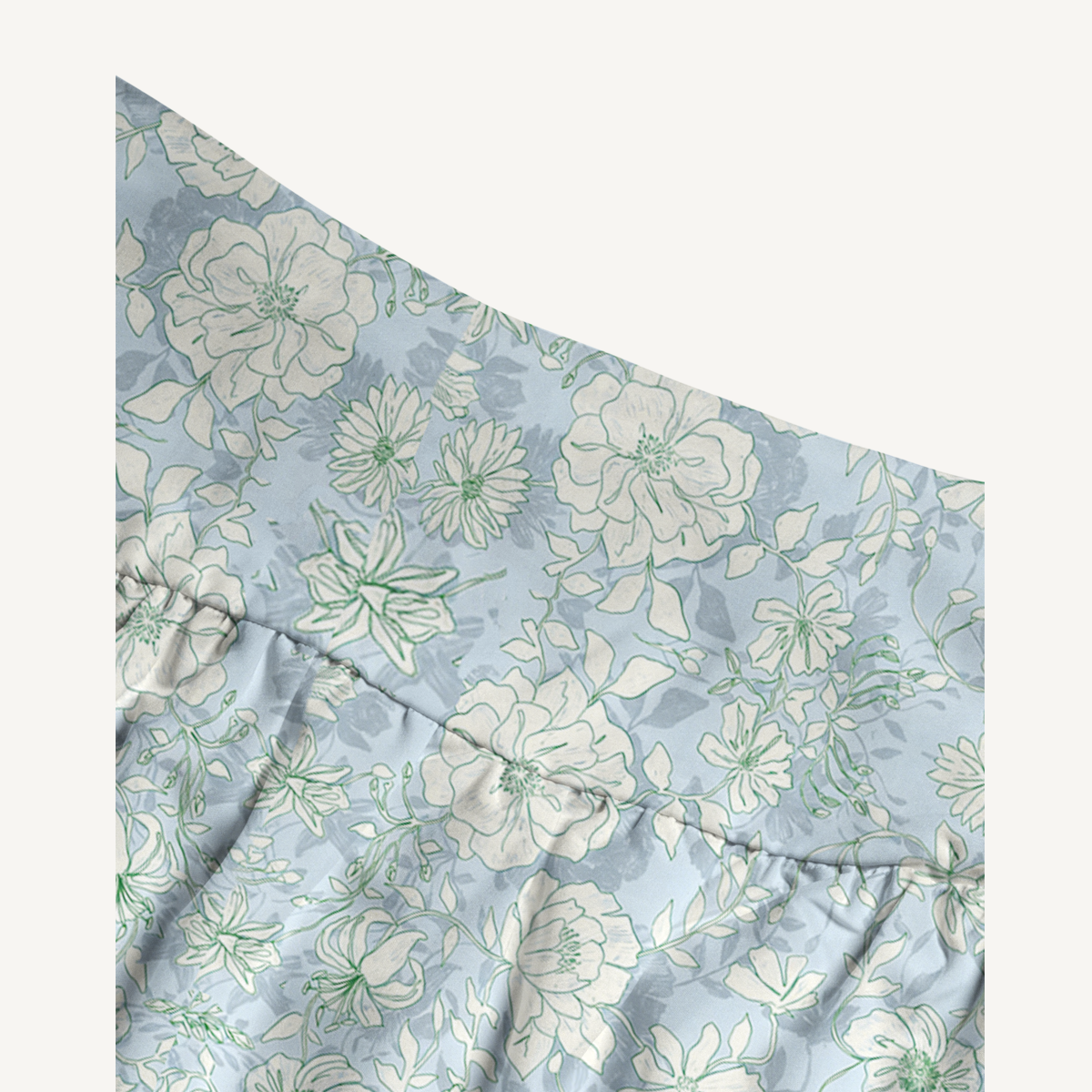 Mist Floral Print Maxi Skirt