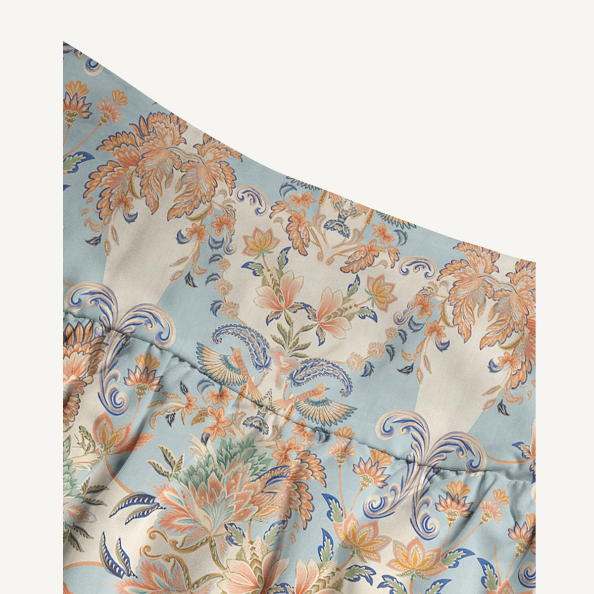 Azure Lily Palace Print Maxi Skirt