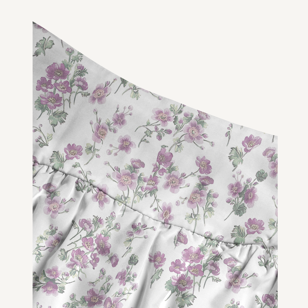 Lavender Field Whisper Print Maxi Skirt