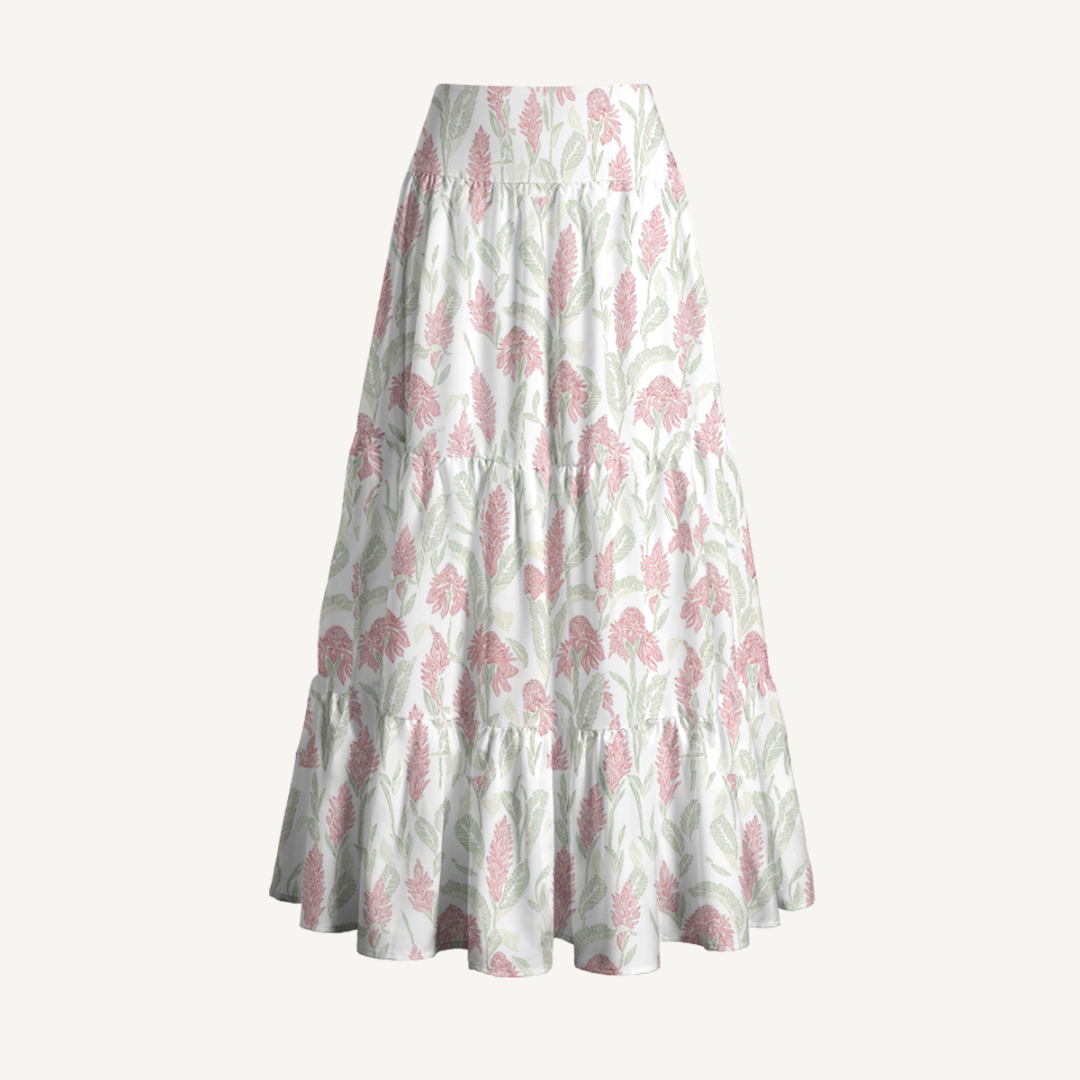 Wild Feather Whisper Print Maxi Skirt