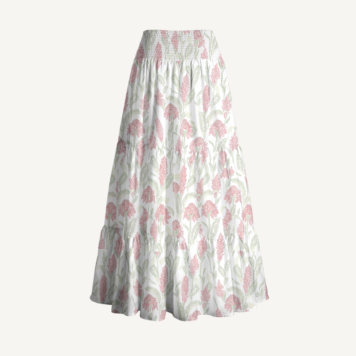 Wild Feather Whisper Print Maxi Skirt