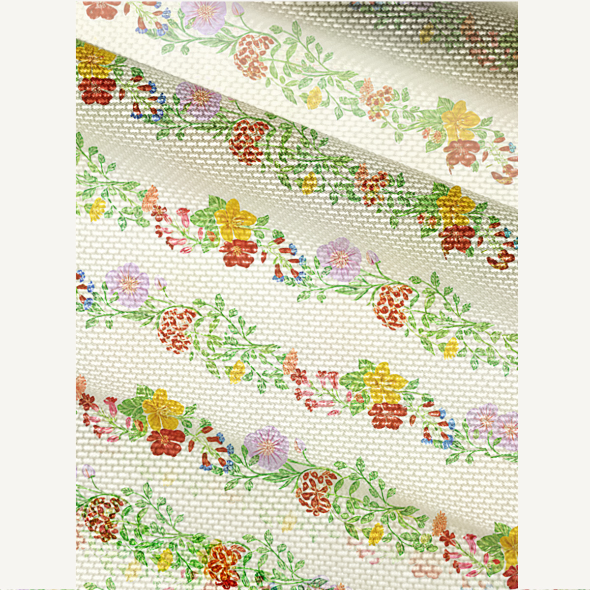 V-Neck Short Sleeve Blossom Trail Print Mesh Top