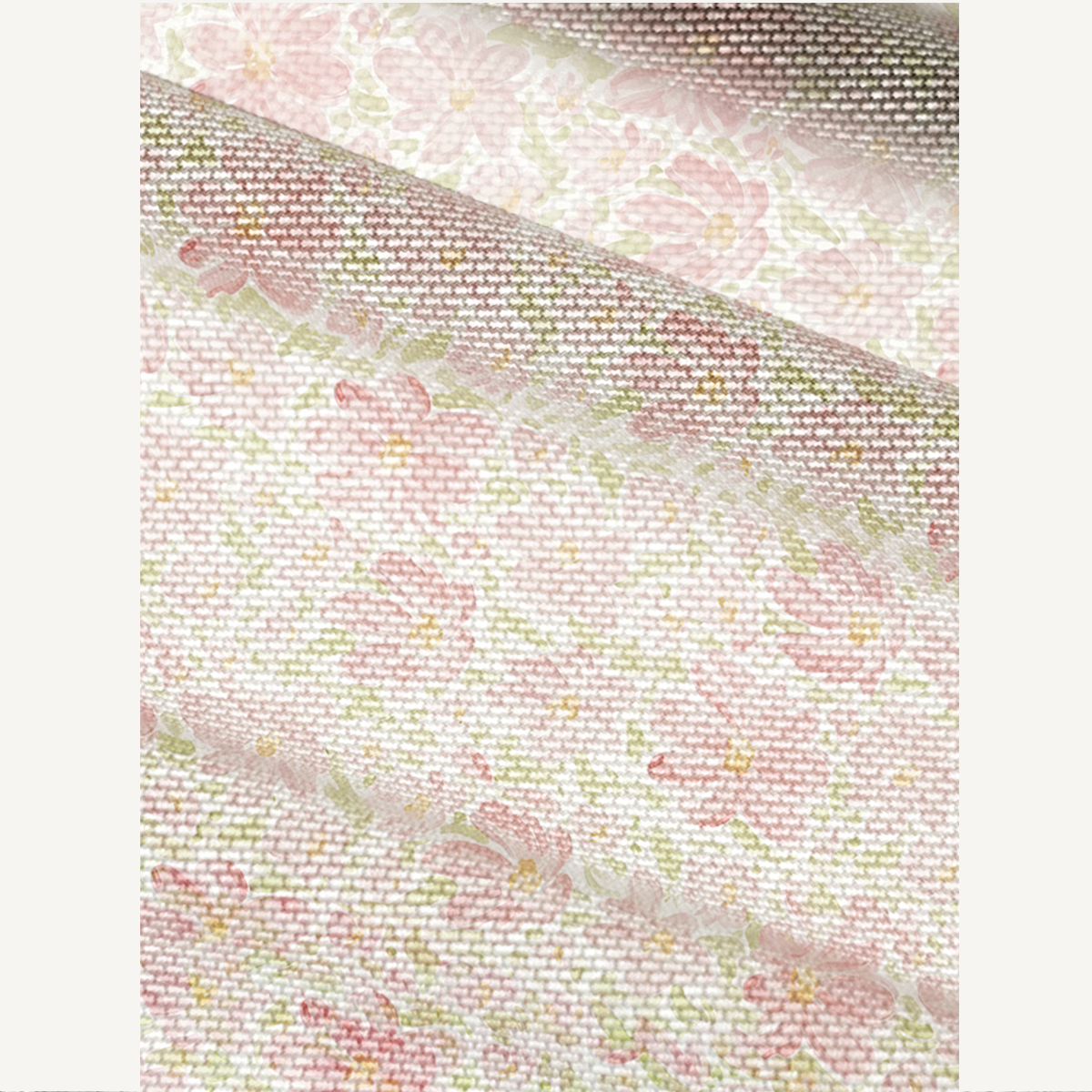 V-Neck Short Sleeve Cosmos Flower Print Mesh Top