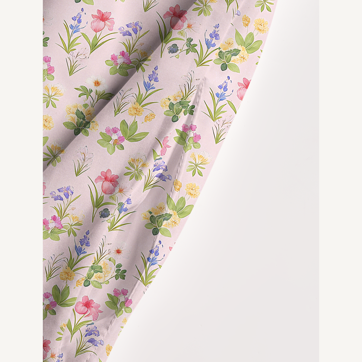 Square Neck Delicate Blossom Print Slip Dress