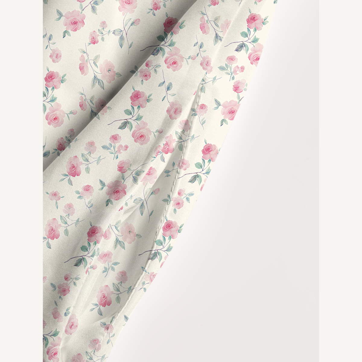 Square Neck Blush Rose Print Slip Dress