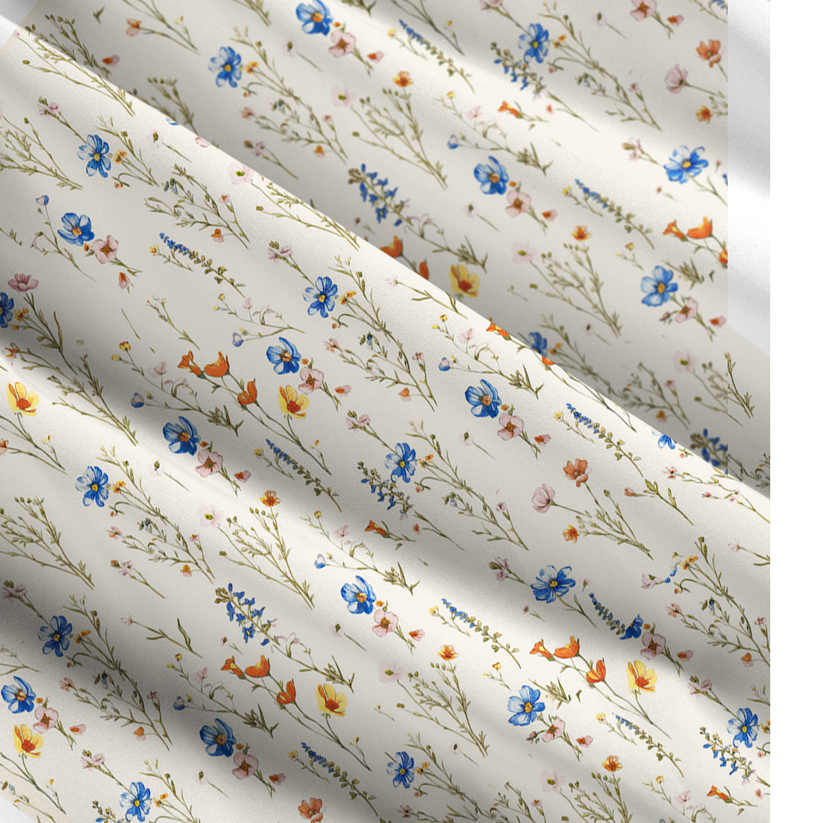 Square Neck Wild Bloom Print Slip Dress