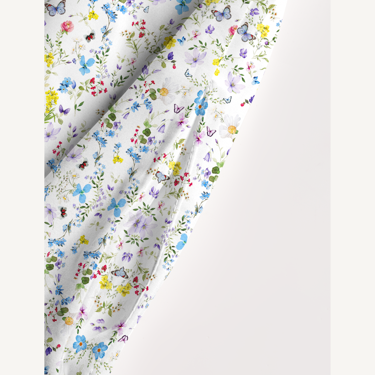 Square Neck Butterfly Trail Print Slip Dress