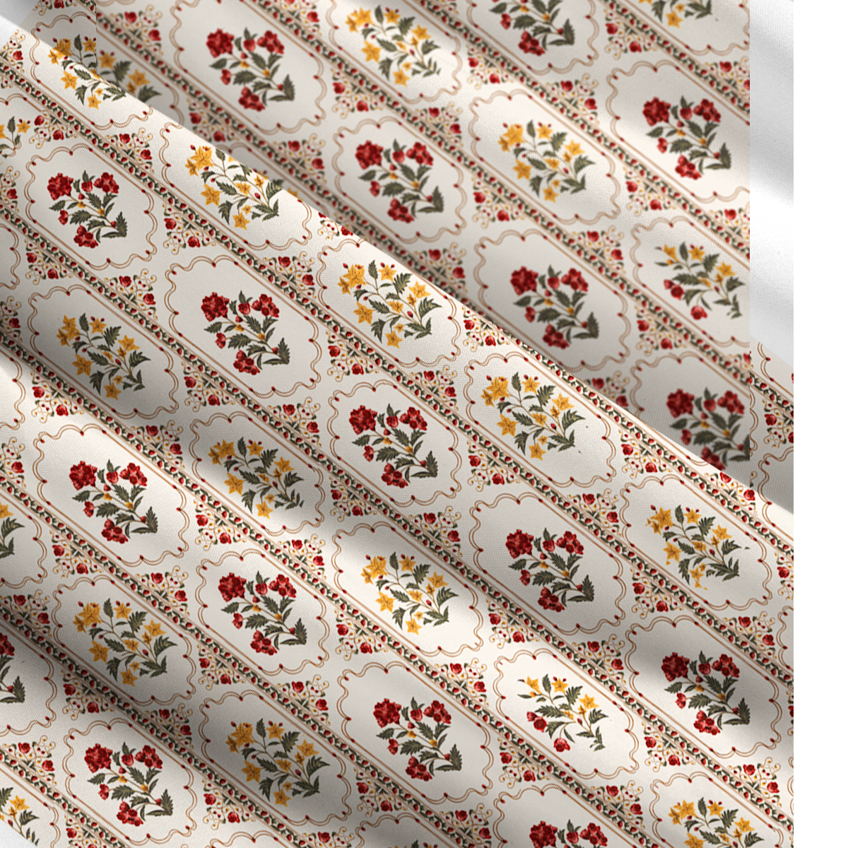 Square Neck Velvet Carnation Print Slip Dress