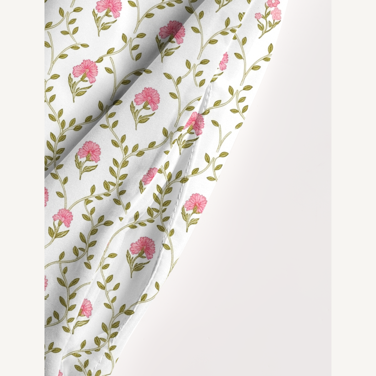 Square Neck Clover Vine  Whisper Print Slip Dress