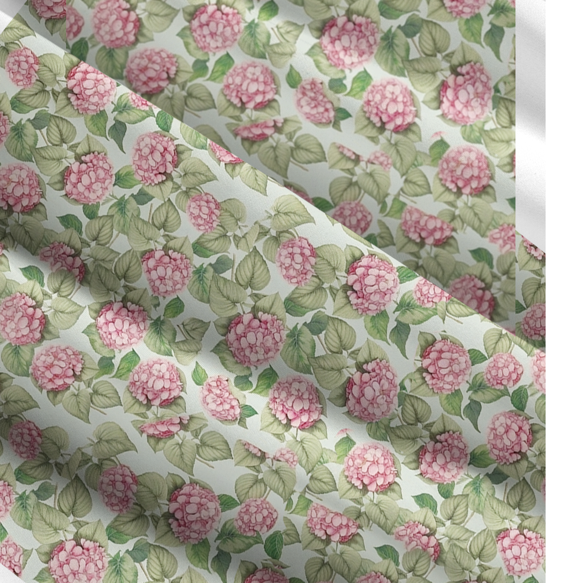 Square Neck Hydrangea Whisper Print Slip Dress