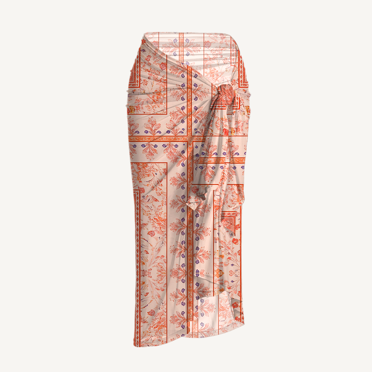 Dahlia One Shoulder One Piece Swimsuit and Matching Sarong Set for Women