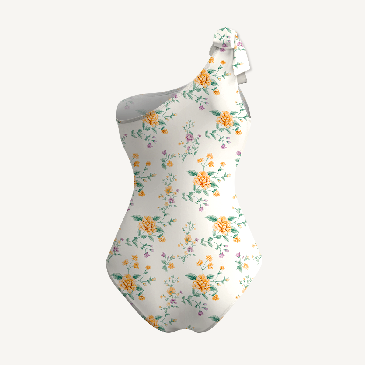 Amber Rose One Piece Swimsuit and Matching Sarong Set for Women