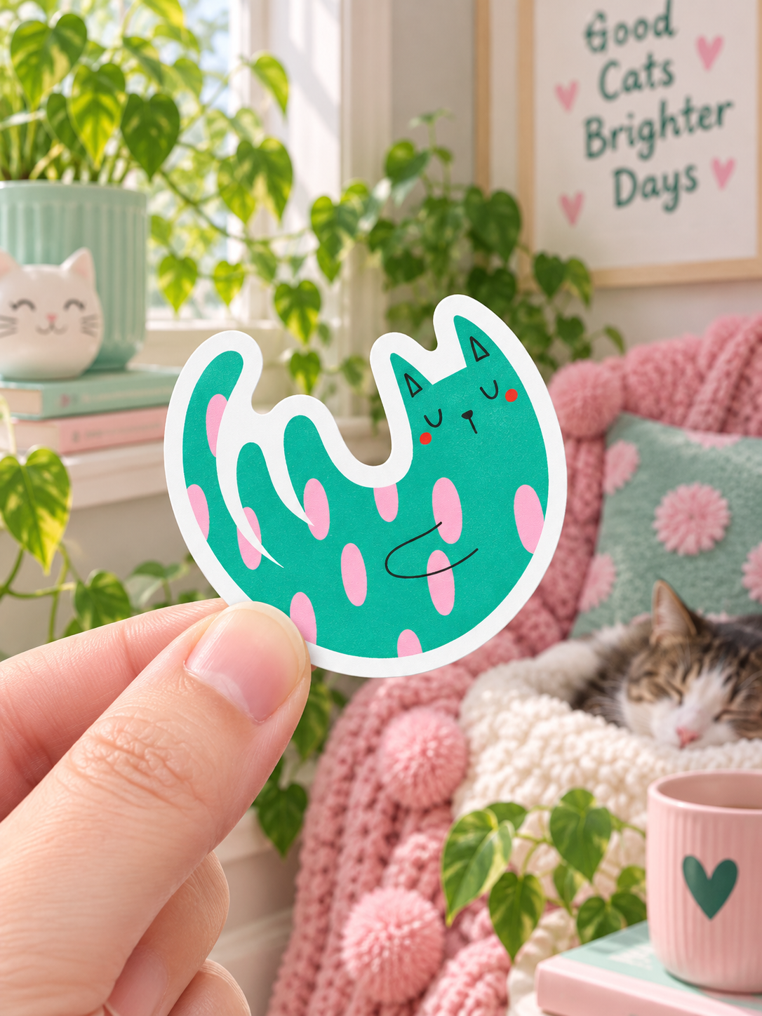 Colourful Cat Stickers