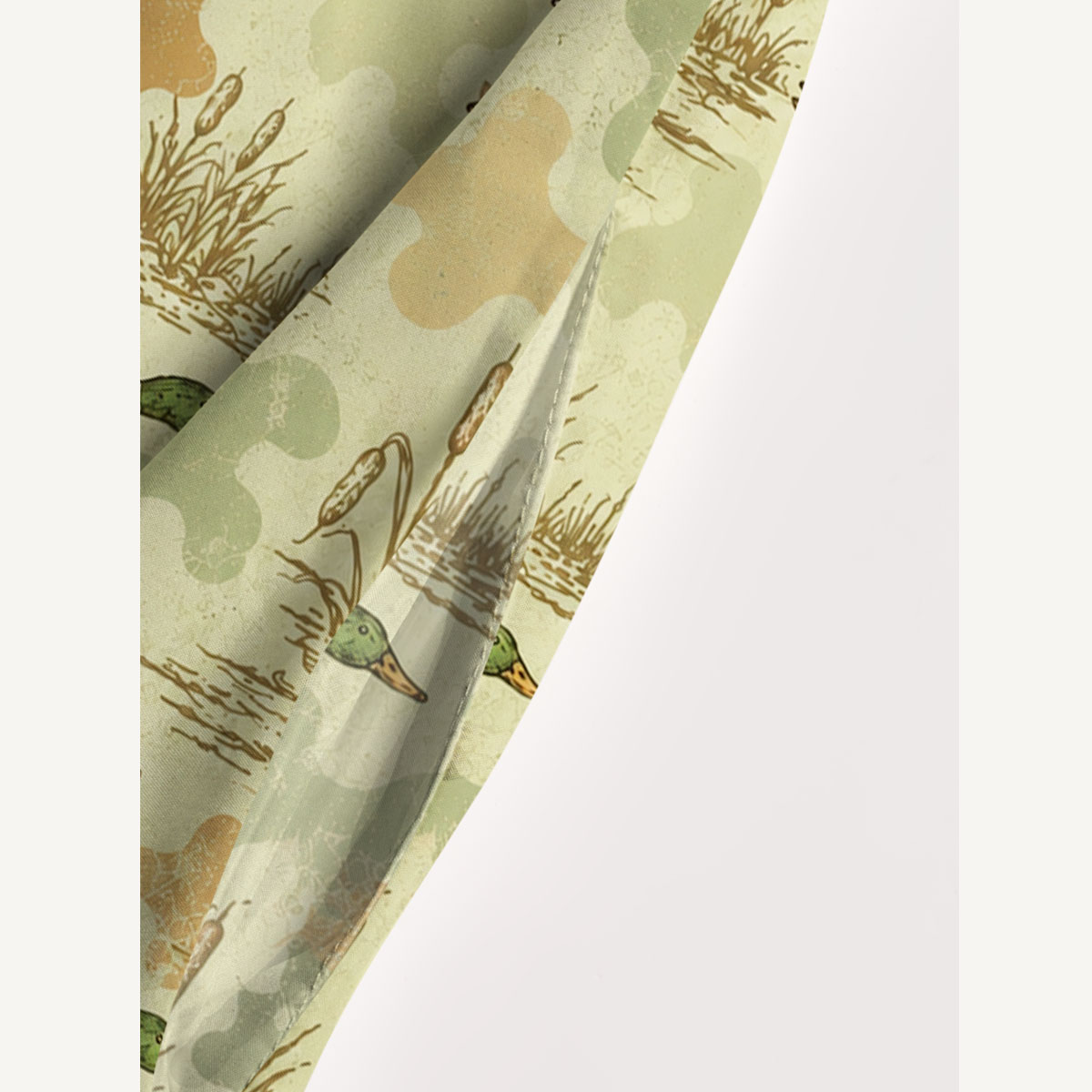 Flying Mallard Duck Print Wide Straps Maxi Dress With Pockets