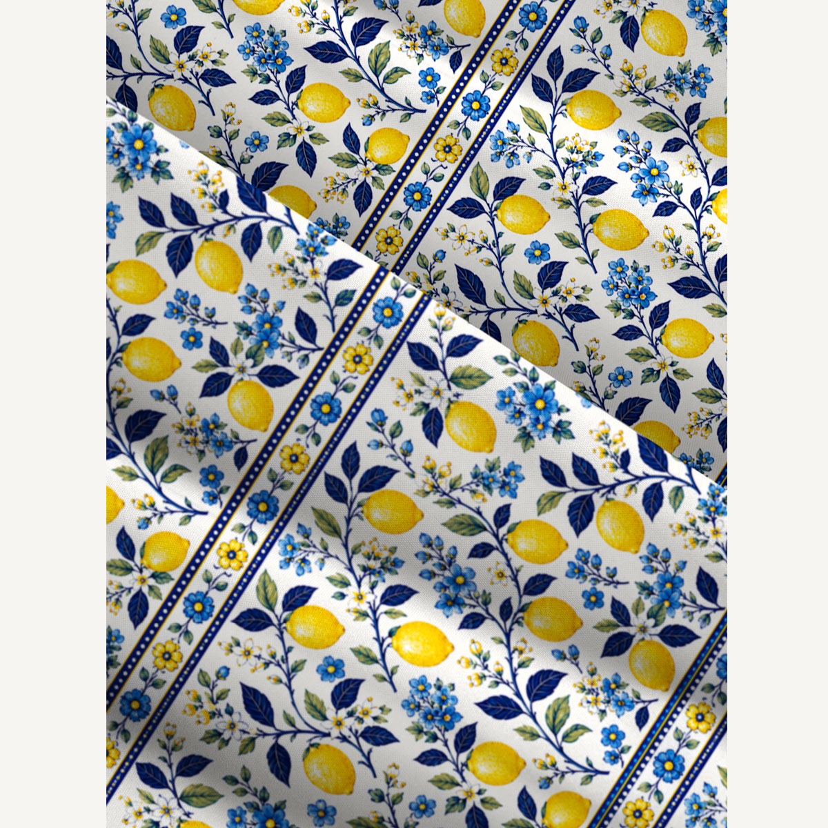 Lemon Floral Print Wide Straps Maxi Dress With Pockets