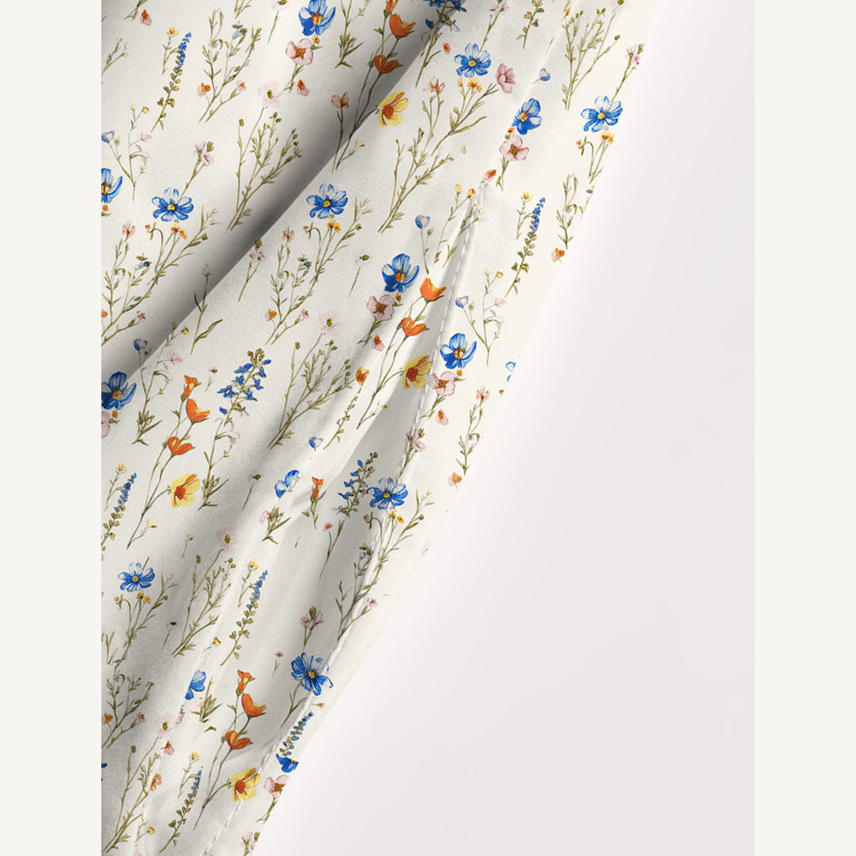 Square Neck Wild Bloom Print Slip Dress