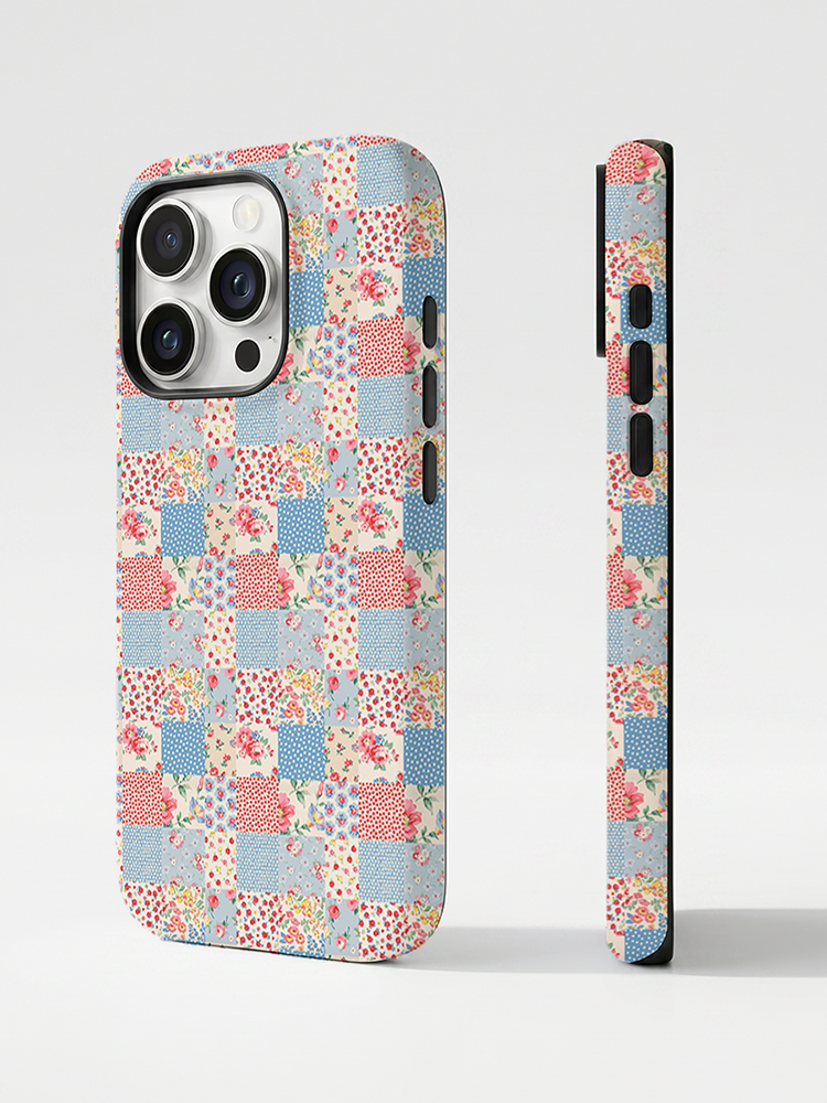 Pastel Patc Print Phone Case