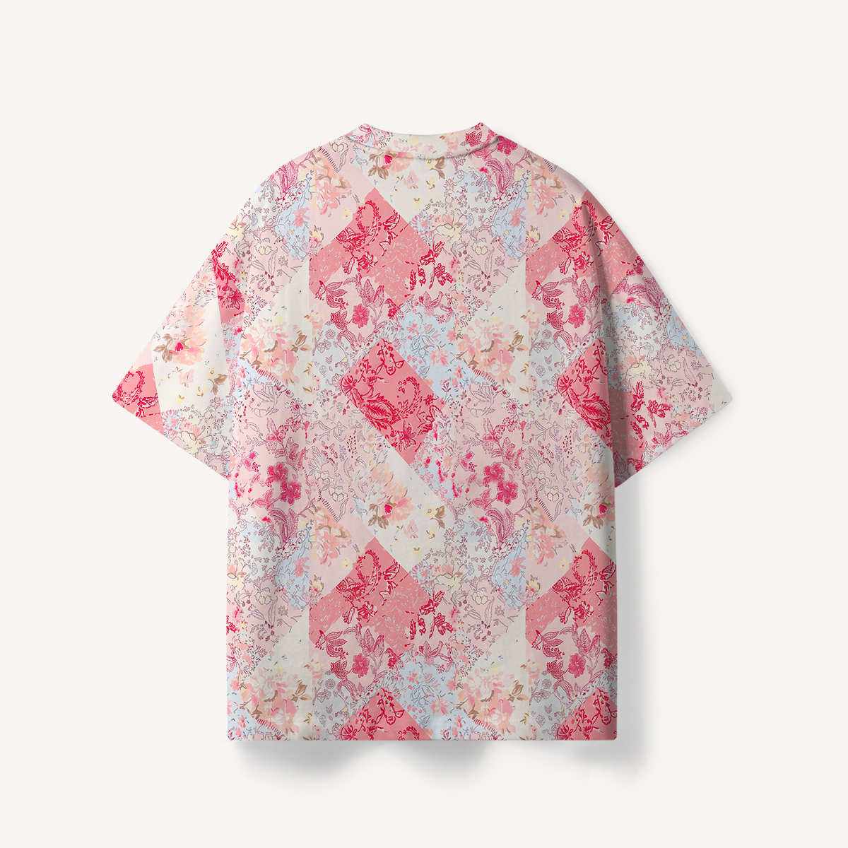 Shabby Chic Floral Patchwork print Premium Eco Tee