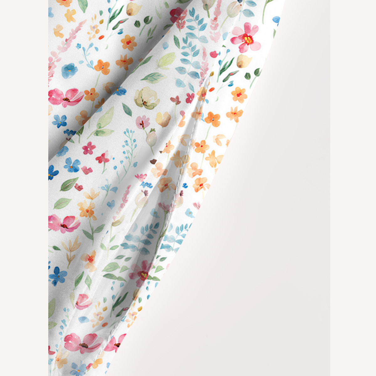 Wildflower Dream Print Quilt Wide Straps Maxi Dress With Pockets