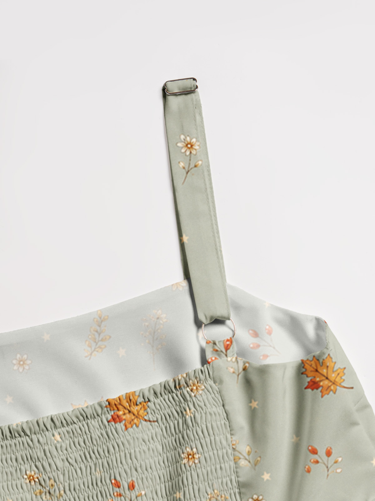 Forest Fawn & Friends Print Wide Straps Maxi Dress With Pockets