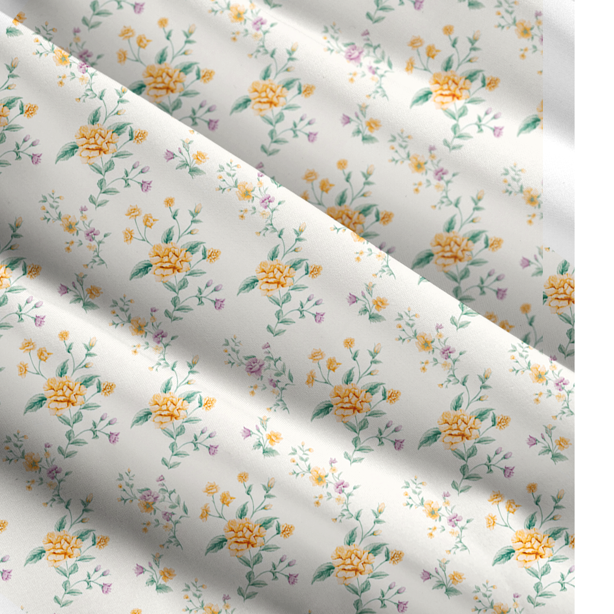 Square Neck Amber Rose Print Slip Dress