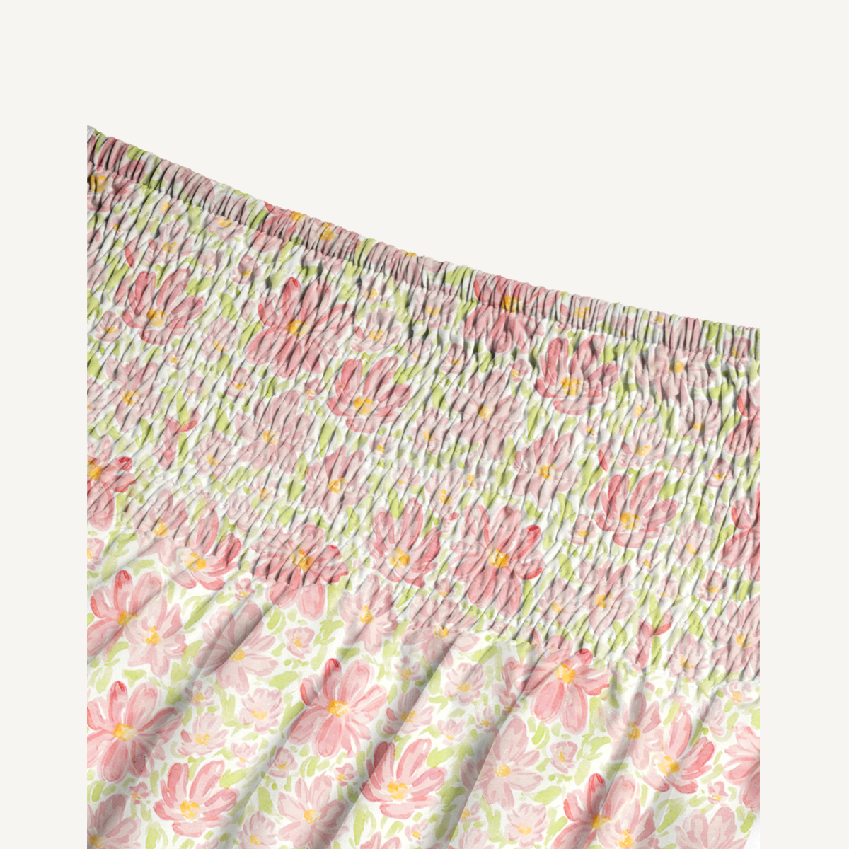 Cosmos Flower Print Maxi Skirt