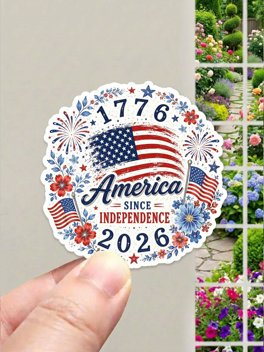 Flower 4th Of July Stickers