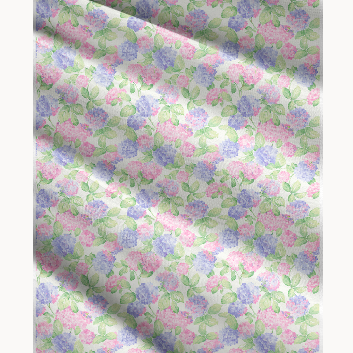 Lilac Hydrangea Print Maxi Skirt