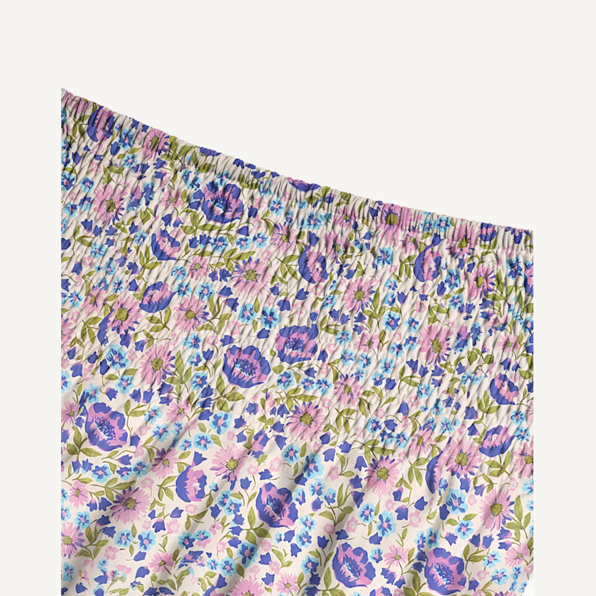 Lavender Bloom Print Maxi Skirt