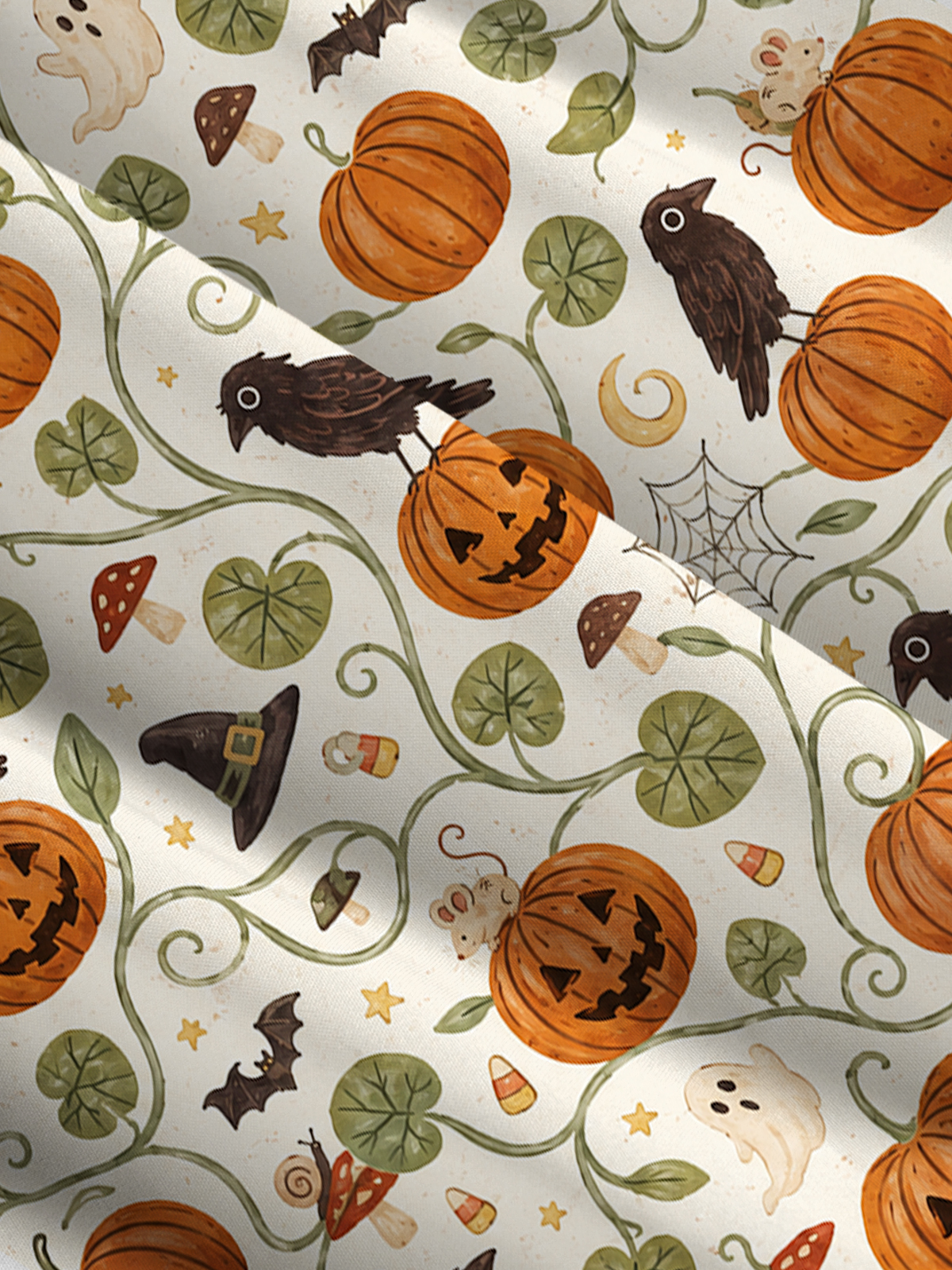 Crow & Pumpkin Garden Print Wide Straps Maxi Dress With Pockets