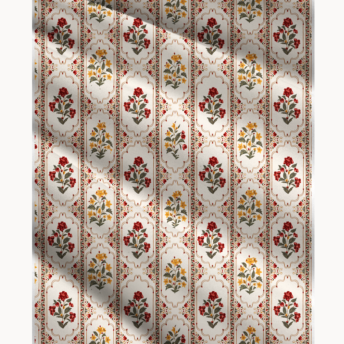 Velvet Carnation Print Maxi Skirt