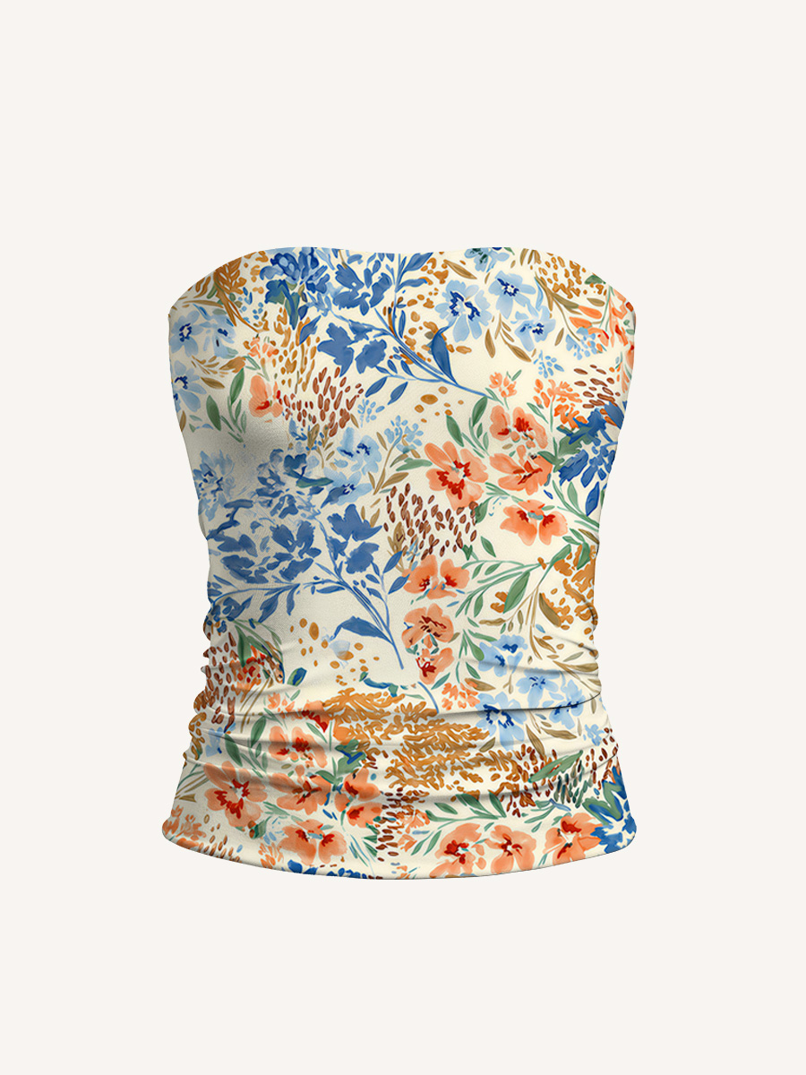 Breeze Meadow Print Boho Bandeau Headband